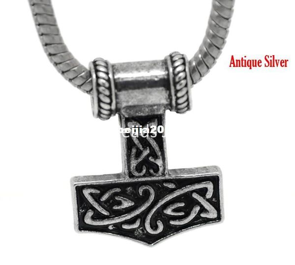 10pcs antique silver thors hammer european charm beads 27x21mm((1 1/8"x7/8"), hole: 4.8mm, Bronze;silver
10pcs antique silver thors hammer european charm beads 27x21mm((1 1/8"x7/8"), hole: 4.8mm, Bronze;silver