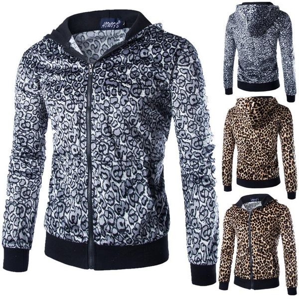 mens casual fashion jackets coats hooded jacket male leopard printed slim fit coats zipper leopard coats, Black;brown
mens casual fashion jackets coats hooded jacket male leopard printed slim fit coats zipper leopard coats, Black;brown
