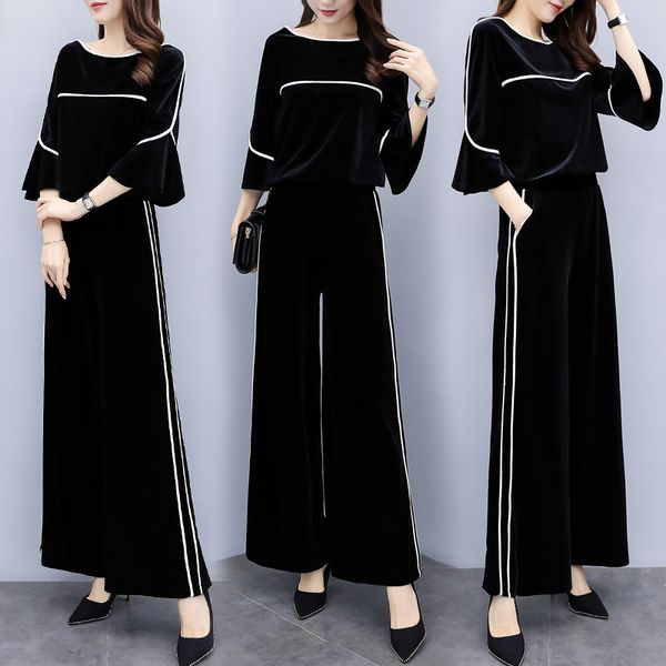 plus size 4xl 2 piece set women velvet tracksuit conjunto feminino ensemble femme deux pieces year-old female costume tracksuit, Gray
plus size 4xl 2 piece set women velvet tracksuit conjunto feminino ensemble femme deux pieces year-old female costume tracksuit, Gray