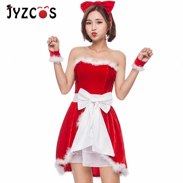 2019 new japanese and korean christmas costumes christmas gift party girl role-playing uniform temptation, Black;red
2019 new japanese and korean christmas costumes christmas gift party girl role-playing uniform temptation, Black;red