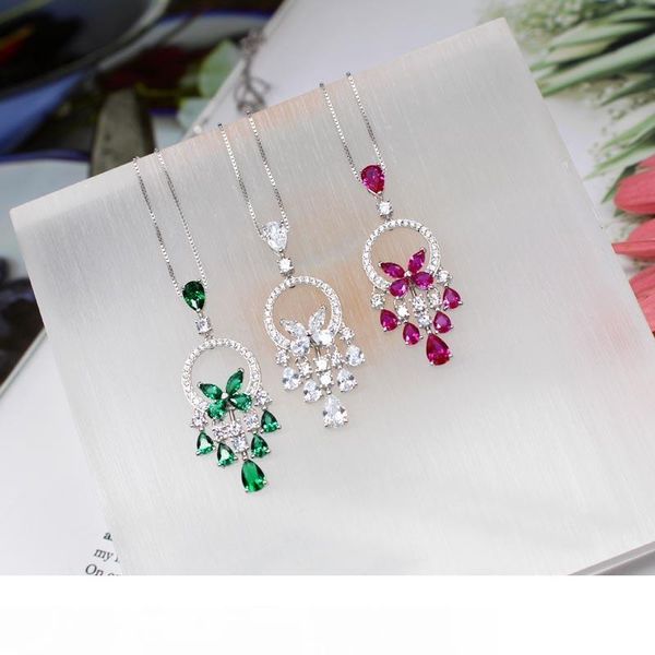 women wedding jewelry s925 silver bowknot pendant necklace for female 2019 fashion bling cubic zirconia red corundum necklaces
women wedding jewelry s925 silver bowknot pendant necklace for female 2019 fashion bling cubic zirconia red corundum necklaces