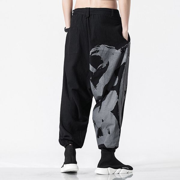 personality baggy cotton linen harem pants men wide leg trousers stage performance casual tai chi pants cross-pants 4xl 5xl, Black
personality baggy cotton linen harem pants men wide leg trousers stage performance casual tai chi pants cross-pants 4xl 5xl, Black