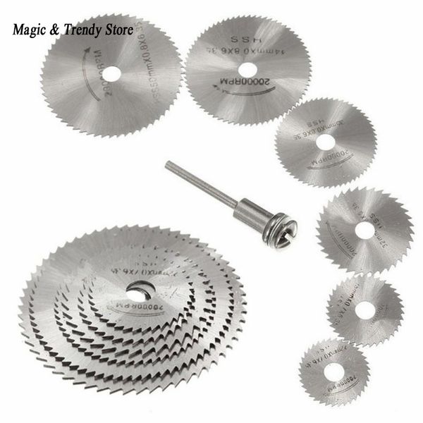 7pcs mini hss circular saw blade rotary tool for dremel metal cutter power tool set wood cutting discs drill mandrel cutoff
7pcs mini hss circular saw blade rotary tool for dremel metal cutter power tool set wood cutting discs drill mandrel cutoff