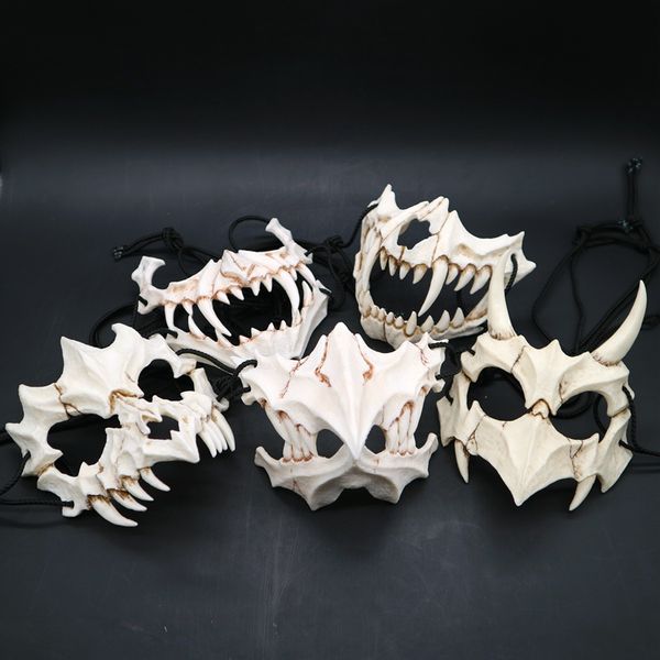 halloween resin bone cosplay mask japanese gods half face covered cosplay mask for anime exhibition festival party props
halloween resin bone cosplay mask japanese gods half face covered cosplay mask for anime exhibition festival party props