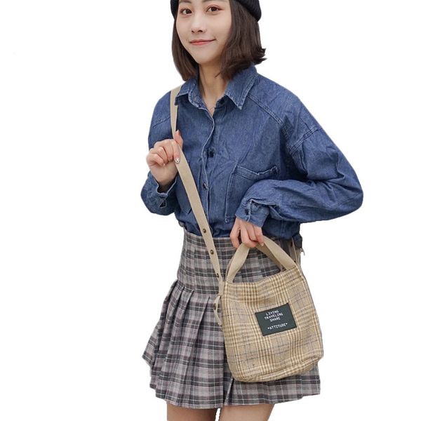 hylhexyr bucket shaped handbags wool plaid shoulder bag women's casual crossbody bags female messenger bag lady cloth tote #15
hylhexyr bucket shaped handbags wool plaid shoulder bag women's casual crossbody bags female messenger bag lady cloth tote #15