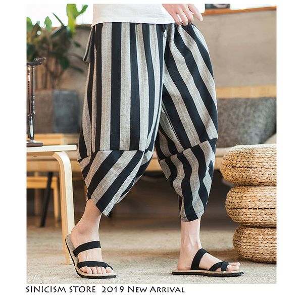 sinicism store plus size men harem pants chinese style mens streetwear casual cotton linen joggers male stripe sweatpants 2019, Black
sinicism store plus size men harem pants chinese style mens streetwear casual cotton linen joggers male stripe sweatpants 2019, Black