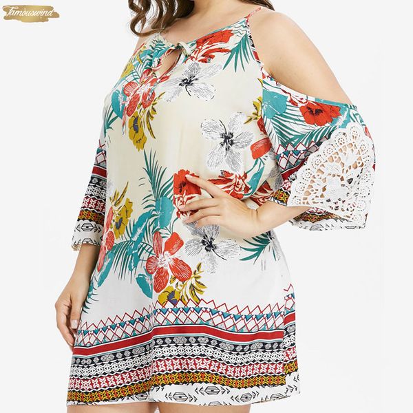 women vestidos summer dress large size off shoulder lace print front collar bow dresses beach sundress designer clothes, Black;gray
women vestidos summer dress large size off shoulder lace print front collar bow dresses beach sundress designer clothes, Black;gray