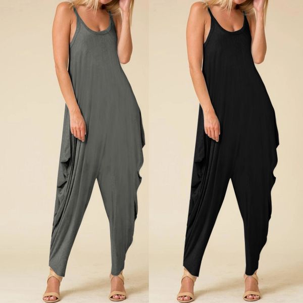 2020 fashion women knitted jumpsuits celmia sleeveless spaghetti strap romper casual bagyy drop-crotch harem pants oversize, Black;white
2020 fashion women knitted jumpsuits celmia sleeveless spaghetti strap romper casual bagyy drop-crotch harem pants oversize, Black;white