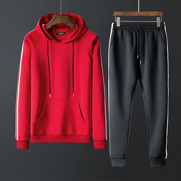 tracksuit men set contrast stripes sweat new 2020 2pcs jacket+pants suit zipper patchwork casual hoodie men sets sweatshirt, Gray
tracksuit men set contrast stripes sweat new 2020 2pcs jacket+pants suit zipper patchwork casual hoodie men sets sweatshirt, Gray