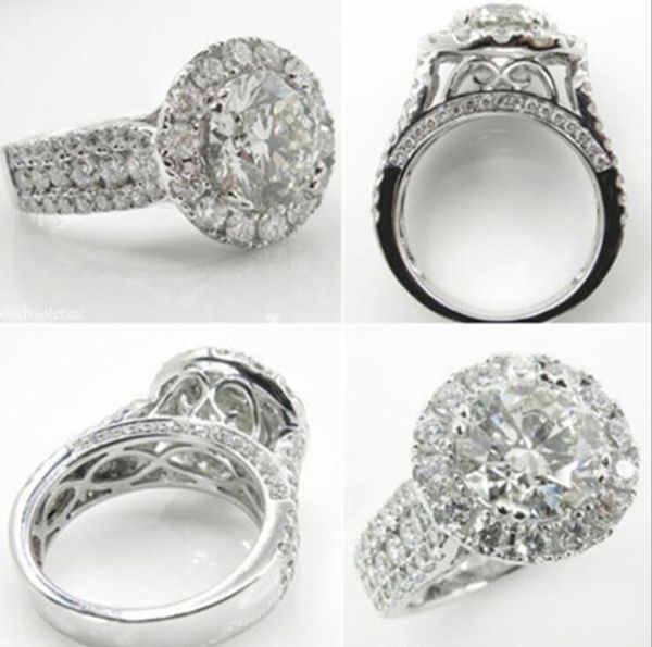 new fashion micro-encrusted women's ring cross border amazon platinum plated popular ring wy682, Silver
new fashion micro-encrusted women's ring cross border amazon platinum plated popular ring wy682, Silver