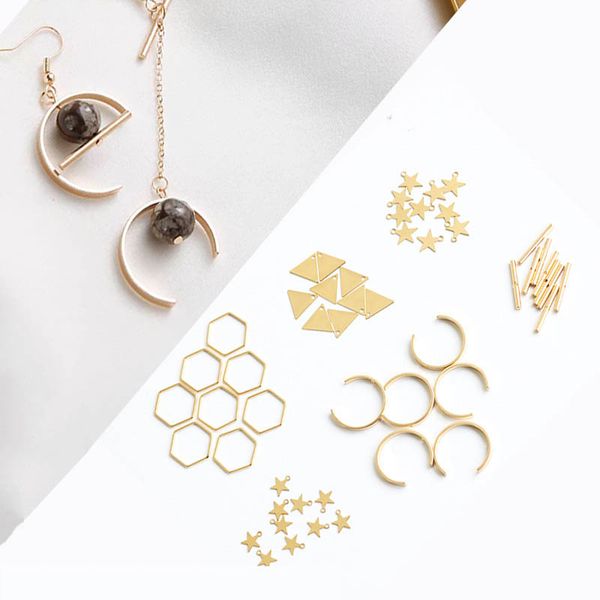 10pcs geometric earring charm gold color star pendant for diy jewelry making metal earrings connector findings supplier, Bronze;silver
10pcs geometric earring charm gold color star pendant for diy jewelry making metal earrings connector findings supplier, Bronze;silver