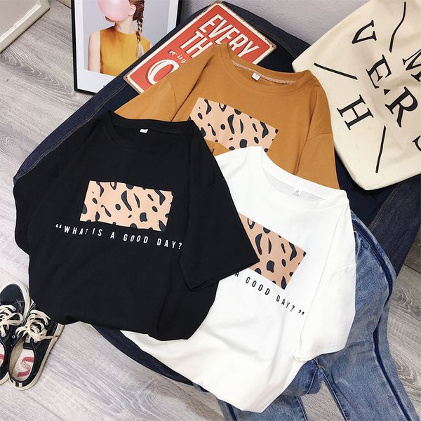 5шт / unit оптовая моды t shirt женщины топы лето леопардовый tshirts женщины 2019 твердая o образным вырезом с коротким рукавом майка femme, White
5шт / unit оптовая моды t shirt женщины топы лето леопардовый tshirts женщины 2019 твердая o образным вырезом с коротким рукавом майка femme, White