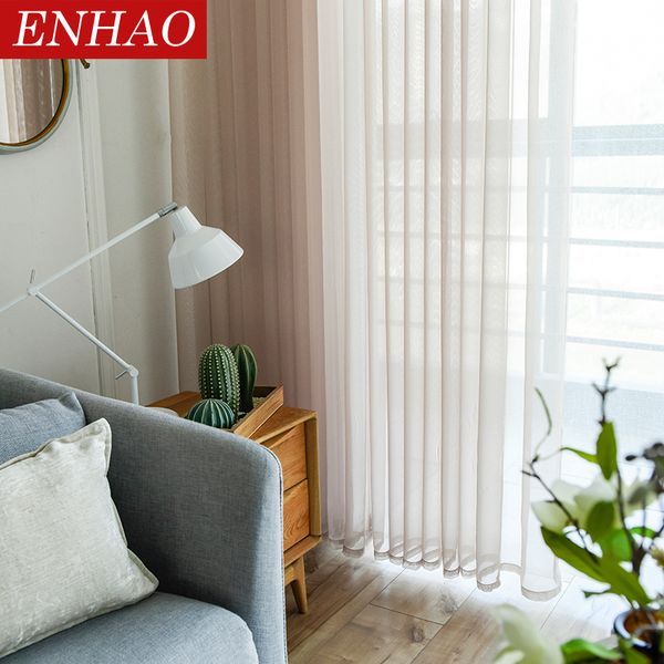 enhao simplicity solid modern tulle curtains for living room bedroom kitchen window voile sheer curtain for french window drapes
enhao simplicity solid modern tulle curtains for living room bedroom kitchen window voile sheer curtain for french window drapes