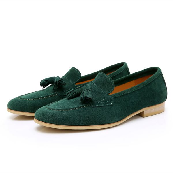 blackish green mens casual shoes with tassel suede leather handmade flats slip on man dress shoes moccasin party footwear, Black
blackish green mens casual shoes with tassel suede leather handmade flats slip on man dress shoes moccasin party footwear, Black