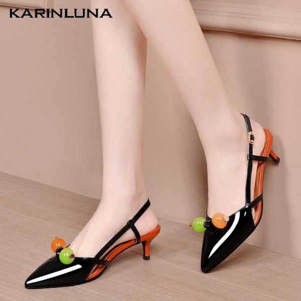 karin 2020 genuine leather women pumps thin heels pointed toe metal decoration sandals summer leisure woman shoes, Black
karin 2020 genuine leather women pumps thin heels pointed toe metal decoration sandals summer leisure woman shoes, Black