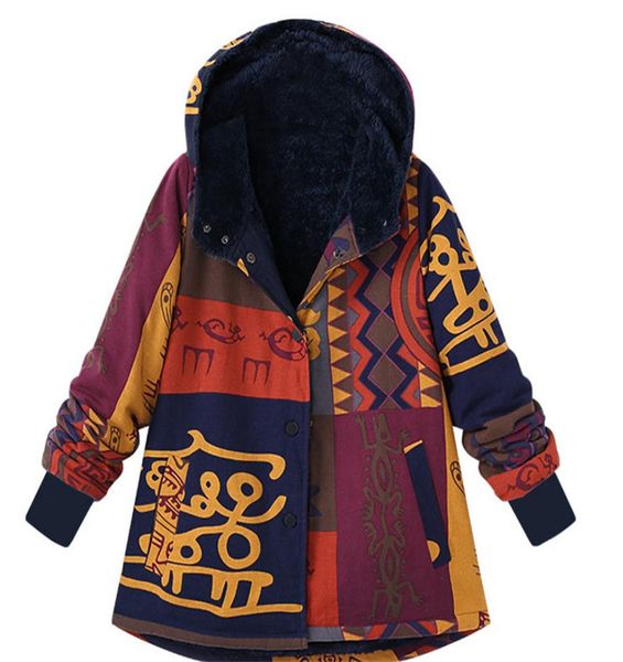 fleece and thickened long-sleeved cap single-row button and colorful cotton coat middle-aged old women's fashion leisure, Black
fleece and thickened long-sleeved cap single-row button and colorful cotton coat middle-aged old women's fashion leisure, Black