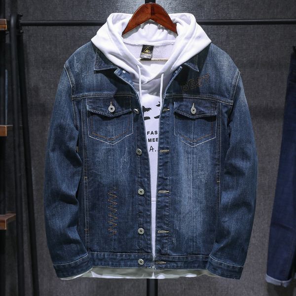men's casual denim coat outdoors climbing camping hiking tactical combat dark blue embroidery jacket women windbreaker, Blue;black
men's casual denim coat outdoors climbing camping hiking tactical combat dark blue embroidery jacket women windbreaker, Blue;black