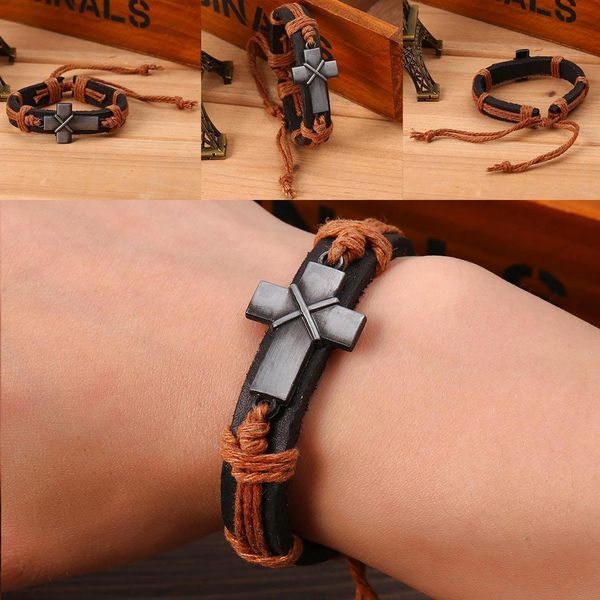 adjustable rope synthetic leather metal cross casual, birthday, party, etc. bangles bracelets jewelry, White
adjustable rope synthetic leather metal cross casual, birthday, party, etc. bangles bracelets jewelry, White