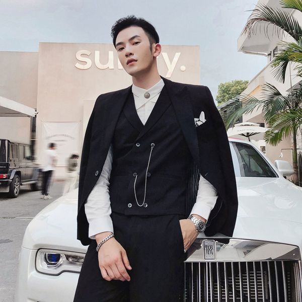 2019 men suit tuxedo 3 piece latest coat pant designs promotion_men suit business slim fit men suits british leisure, White;black
2019 men suit tuxedo 3 piece latest coat pant designs promotion_men suit business slim fit men suits british leisure, White;black