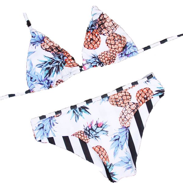 telotuny women pineapple printing padded bra beach wire halter bikini set swimwear womens swimming suit tankiny, White
telotuny women pineapple printing padded bra beach wire halter bikini set swimwear womens swimming suit tankiny, White