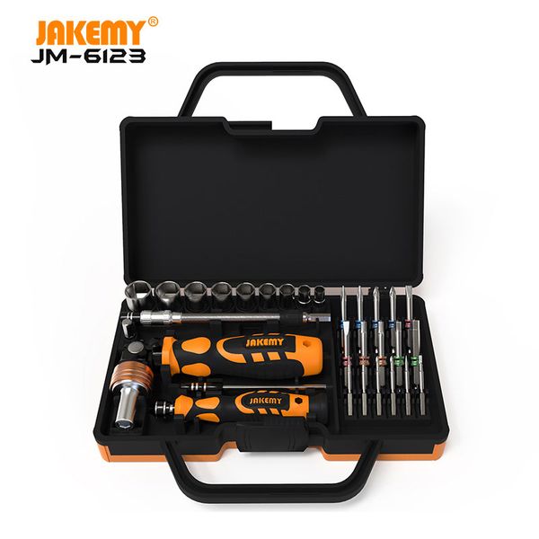 jakemy jm-6123 manufacturer 31 pcs color ring hardware hand electric screwdriver set repair tool diy hand tool set
jakemy jm-6123 manufacturer 31 pcs color ring hardware hand electric screwdriver set repair tool diy hand tool set
