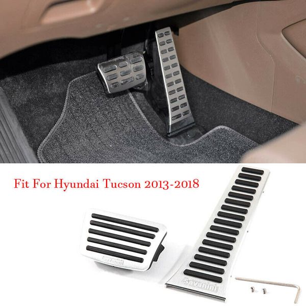 car alloy accelerator gas brake footrest pedal plate pad cover for hyundai tucson 2013-2018
car alloy accelerator gas brake footrest pedal plate pad cover for hyundai tucson 2013-2018
