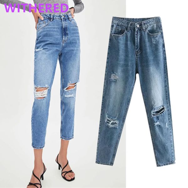 women's jeans withered england high street vintage washed hole loose mom ankle woman waist boyfriend ripped for women, Blue
women's jeans withered england high street vintage washed hole loose mom ankle woman waist boyfriend ripped for women, Blue