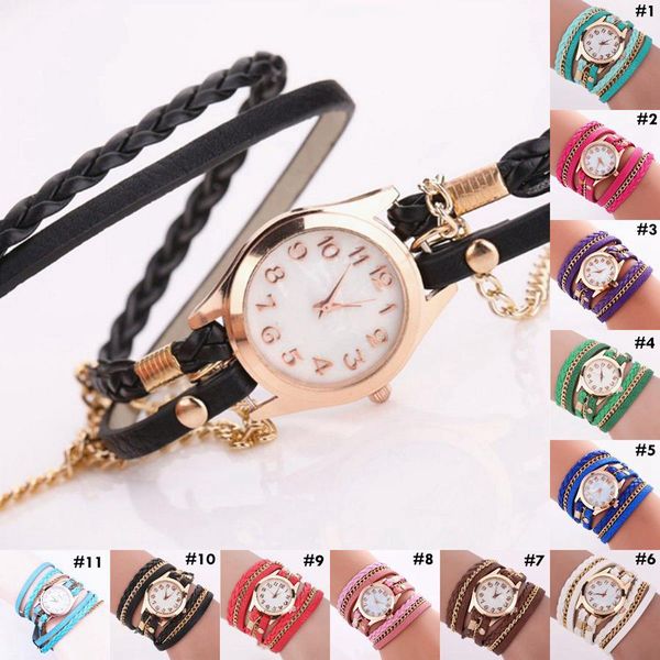 braided bracelet watch vintage braided weave wrap quartz pu leather wrist watches lady watch clock ljjo7560, Slivery;brown
braided bracelet watch vintage braided weave wrap quartz pu leather wrist watches lady watch clock ljjo7560, Slivery;brown