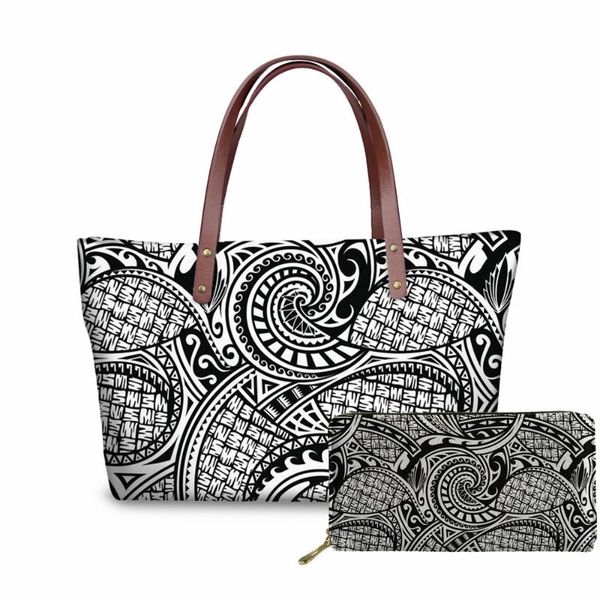 custom printed women handbags&wallet polynesian style printing shoulder bags ladies large tote bags for female bolsa
custom printed women handbags&wallet polynesian style printing shoulder bags ladies large tote bags for female bolsa