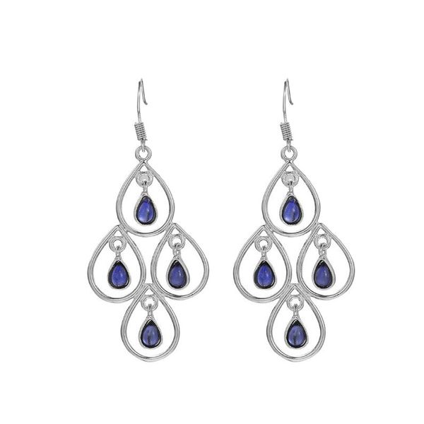 elegant fashion new blue z earrings luckyshine for women's vintage water drop charm dangle earrings 6 pair, Silver
elegant fashion new blue z earrings luckyshine for women's vintage water drop charm dangle earrings 6 pair, Silver