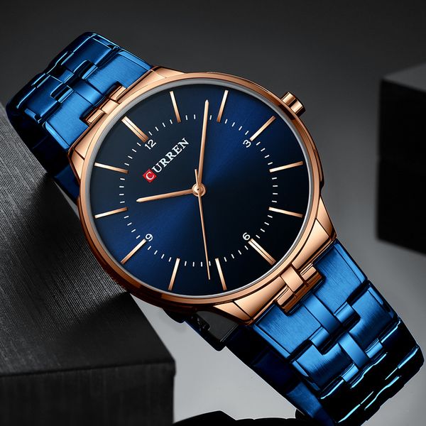 curren men watches fashion blue business man watch 2019 luxury waterproof quartz analog wrist watch men male clock reloj hombre, Slivery;brown
curren men watches fashion blue business man watch 2019 luxury waterproof quartz analog wrist watch men male clock reloj hombre, Slivery;brown