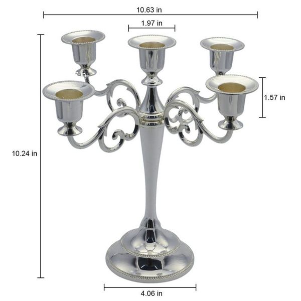 5-candle metal candelabra tall candle holder wedding event candelabra candle stand (silver
5-candle metal candelabra tall candle holder wedding event candelabra candle stand (silver