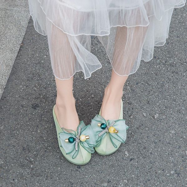 bow flat mules shoes women breathable lace closed toe slippers sandals women outdoor leisure half slippers beige green 2020, Black
bow flat mules shoes women breathable lace closed toe slippers sandals women outdoor leisure half slippers beige green 2020, Black
