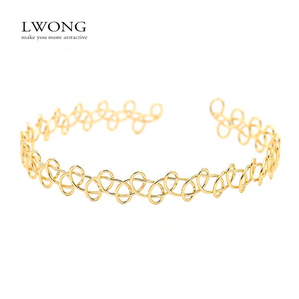 lwong chic silver gold color metal tattoo chokers necklace for women statement necklaces gold color chocker collier ras du cou, Golden;silver
lwong chic silver gold color metal tattoo chokers necklace for women statement necklaces gold color chocker collier ras du cou, Golden;silver