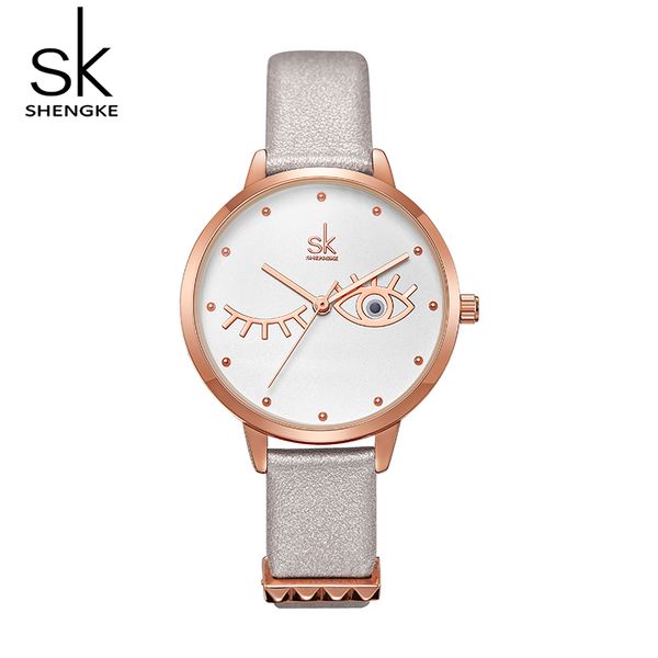 shengke cute eyes dial design women watches waterproof clock women fashion quartz watch reloj mujer lady wristwatch montre femme, Slivery;brown
shengke cute eyes dial design women watches waterproof clock women fashion quartz watch reloj mujer lady wristwatch montre femme, Slivery;brown