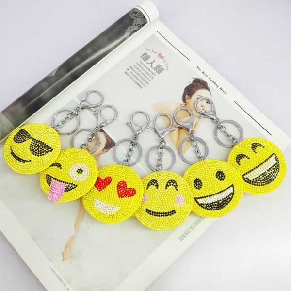 6pcs/set funny key chains qq face expression rhinestone keychains bag pendants decoration jewelry ornaments phone accessories, Silver
6pcs/set funny key chains qq face expression rhinestone keychains bag pendants decoration jewelry ornaments phone accessories, Silver
