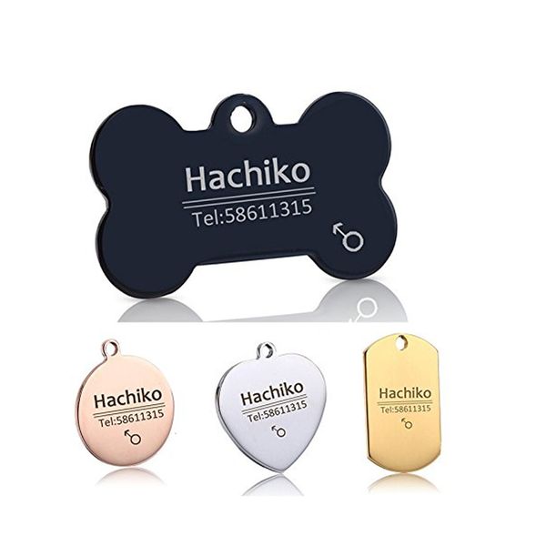 small pendant pet tag engraved dog name phone address p titanium steel signs, Silver
small pendant pet tag engraved dog name phone address p titanium steel signs, Silver