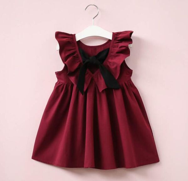 hurave summer 2019 new casual style fashion fly sleeve girls bow dress girl clothing for children cute dresses gb269, Red;yellow
hurave summer 2019 new casual style fashion fly sleeve girls bow dress girl clothing for children cute dresses gb269, Red;yellow