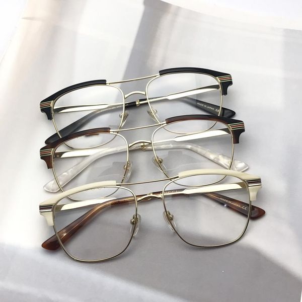 2019 new style myopia glasses 0241o when tall men and women metal double beam size: 54-17-145, Black
2019 new style myopia glasses 0241o when tall men and women metal double beam size: 54-17-145, Black