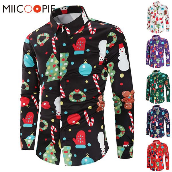 2019 new 6 color camisa navidad hombre cute cartoon long sleeve brand mens casual shirt clothes christmas night shirts men dress, White;black
2019 new 6 color camisa navidad hombre cute cartoon long sleeve brand mens casual shirt clothes christmas night shirts men dress, White;black