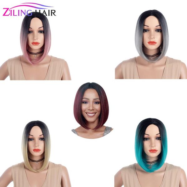 short ombre blonde grey pink red blue brown synthetic hair bob wigs for women cosplay blond lolita women's wig ziling hair, Black
short ombre blonde grey pink red blue brown synthetic hair bob wigs for women cosplay blond lolita women's wig ziling hair, Black