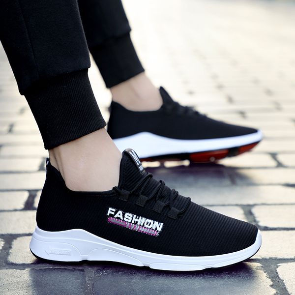 new breathable comfortable mesh men shoes casual lightweight walking male sneakers fashion lace up footwear, Black
new breathable comfortable mesh men shoes casual lightweight walking male sneakers fashion lace up footwear, Black