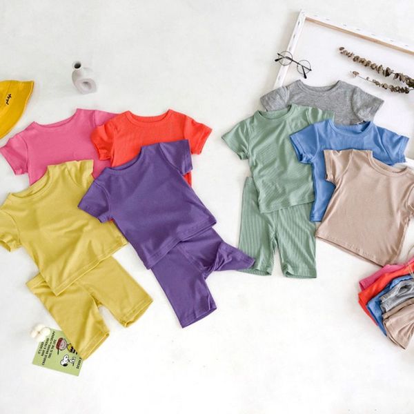 clothing sets 2021 ins baby boys girls ribbed cotton outfits short sleeve +shorts sleepwear pajamas set children 2pcs nightgowns, White
clothing sets 2021 ins baby boys girls ribbed cotton outfits short sleeve +shorts sleepwear pajamas set children 2pcs nightgowns, White