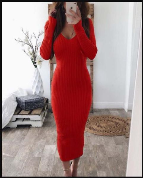 women bodycon dress double v spring solid color knitted pencil dress long sleeved striped dresses clothing, Black;gray
women bodycon dress double v spring solid color knitted pencil dress long sleeved striped dresses clothing, Black;gray