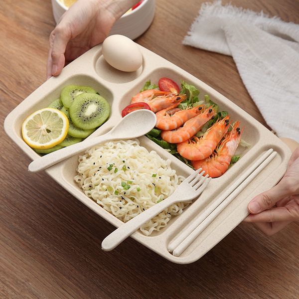 wheat straw and pp material 4 pcs/set baby tableware set kids feeding plate cartoon separation plate fork spoon chopsticks set
wheat straw and pp material 4 pcs/set baby tableware set kids feeding plate cartoon separation plate fork spoon chopsticks set
