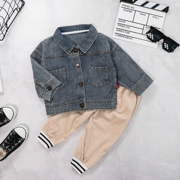 2019 boys clothes sets autumn winter denim outfit suits costume for kids clothes 2pcs children clothing sets, White
2019 boys clothes sets autumn winter denim outfit suits costume for kids clothes 2pcs children clothing sets, White