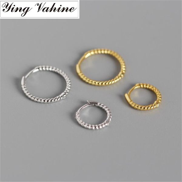 ying vahine classic female round earrings 100% 925 sterling silver twisted lines stud earrings for women, Golden;silver
ying vahine classic female round earrings 100% 925 sterling silver twisted lines stud earrings for women, Golden;silver