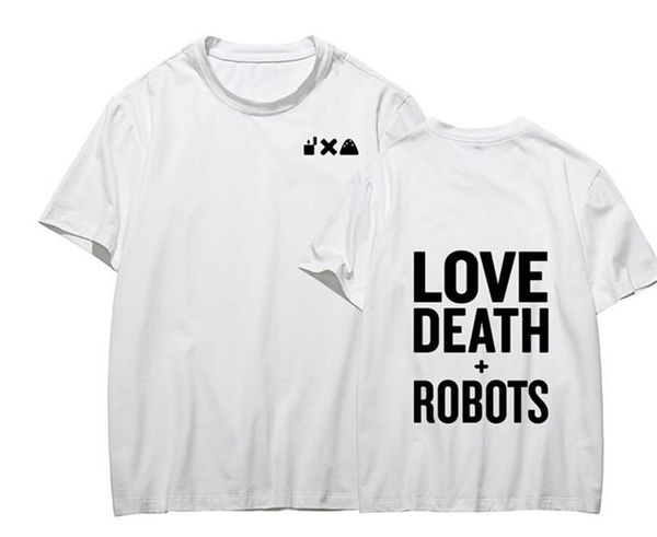 love death and robots mens tshirts summer print round neck short sleeve mens fashion quick drying mens tees, White;black
love death and robots mens tshirts summer print round neck short sleeve mens fashion quick drying mens tees, White;black