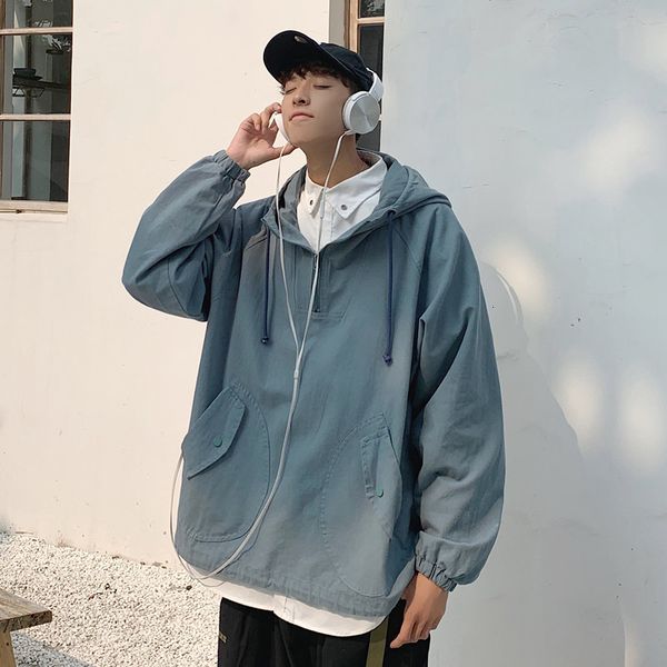 2019 autumn and winter new youth popular loose pullover jacket fashion casual solid color hooded sweatshirt blue / green m-2xl, Black
2019 autumn and winter new youth popular loose pullover jacket fashion casual solid color hooded sweatshirt blue / green m-2xl, Black