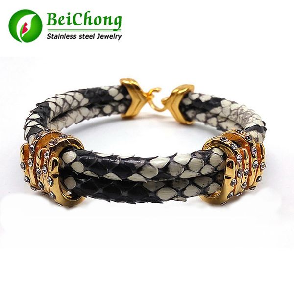 men bracelets mens white python leather bracelet with cubic charming braiding macrame bracelet, Golden;silver
men bracelets mens white python leather bracelet with cubic charming braiding macrame bracelet, Golden;silver